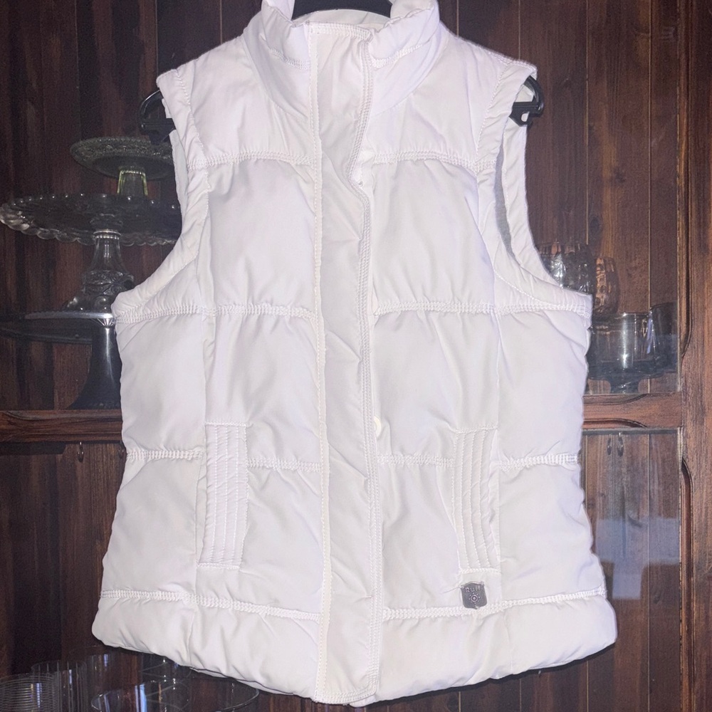 Ruff Hewn Women's Cream Puffer Vest